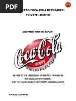 Hindustan Coca-Cola Beverages Private Limited: A Summer Training Report