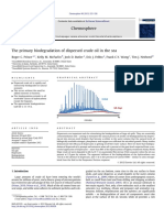 The Primary Biodegradation of Dispersed Crude Oil in the Sea