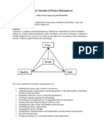 Basic Concepts of Project Management