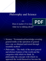 Philosophy and Science