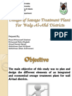 Design of Sewage Treatment Plant For Waly Al-Ahd Districts PDF