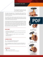 Ecatn Globe Pattern Flange Inlet Hydrant Valve Data Sheet