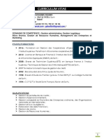 CV Detaillé Nabia PDF Logistique
