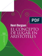 El concepto de lugar en Aristóteles - Bergson, Henri.pdf