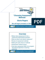 ABET-Choosing Assessment Methods PDF
