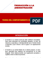 Teoría Del Comportamiento y D-O