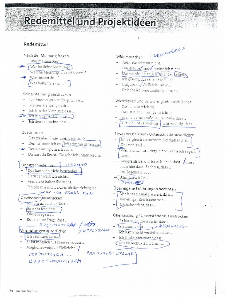 Redemittel | PDF