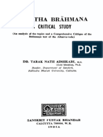 Gopatha Brahmana A Critical Study
