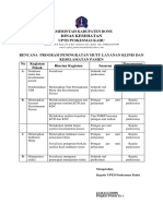 9.1.3.1. - Rencana Dan Program Tim Peningkatan Mutu Layanan Klinis Dan Keselamatan Pasien