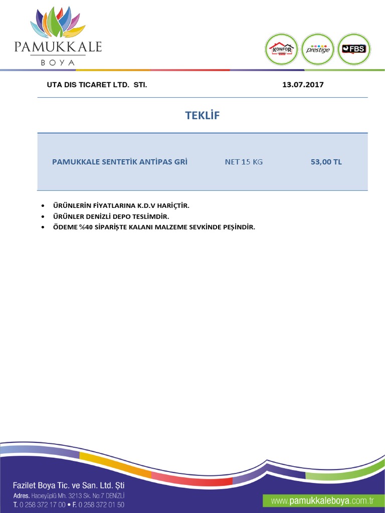 Boyap Boya Boya Yapi Izalasyon Malzemeleri Ticaret