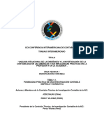 Analisis Situacional de La Enseñanza y La Investigacion de La Contabilidad en Las Americas y Sus Implicancias Practicas en La Profesion y en La Academia