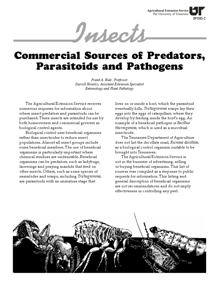 Commercial Sources of Predators, Parasitoids and Pathogens | PDF ...