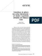 DINIZ, Debora. Estereótipos de Gênero Nas Cortes Internacionais - Entrevista Com Rebecca Cook