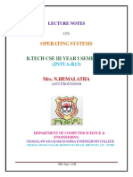 OS - Lecture Notes