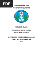 KEPERAWATAN JIWA PSIKOTERAPI