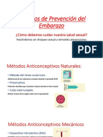 Métodos de Prevención Del Embarazo