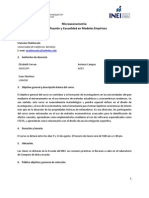 Microeconometria: Identificacion y Causalidad en Modelos Empiricos