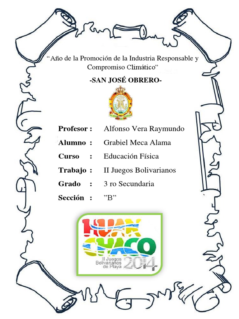 II Juegos Bolivarianos PDF Competiciones deportivas Eventos