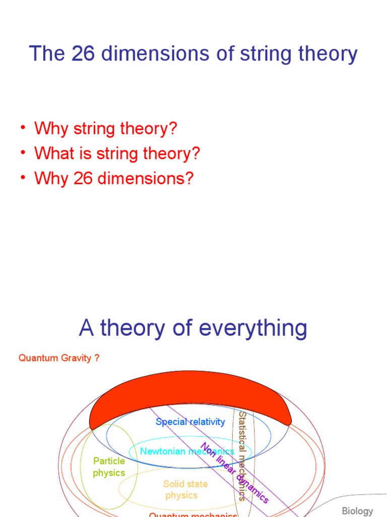 The 26 Dimensions of String Theory | PDF | Gauge Theory | Quantum Gravity
