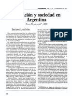 Educación y Sociedad en Argentina - Nora Krawczyk