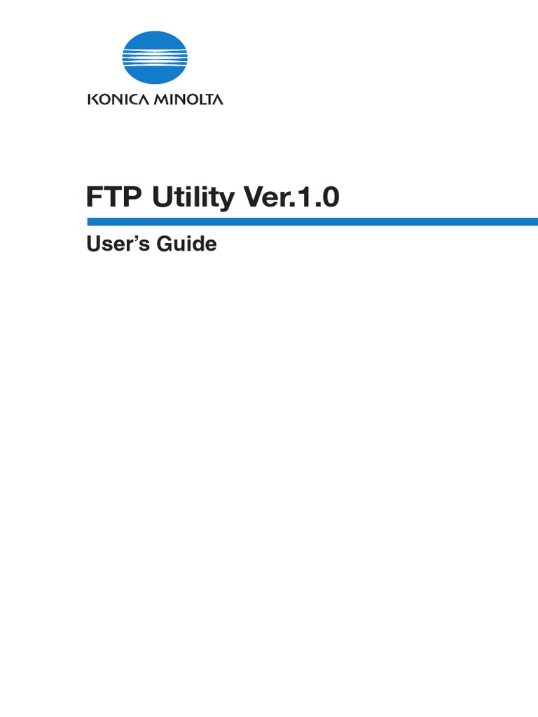 FTP Utility Ver.1.0: User's Guide | PDF | File Transfer Protocol ...