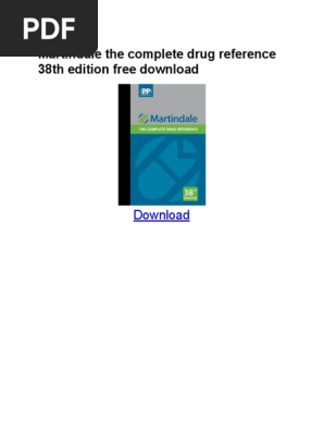 347964089 Martindale The Complete Drug Reference 38th - 