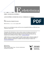 GRANOVETTER, Mark. Ação Econômica e Estrutura Social