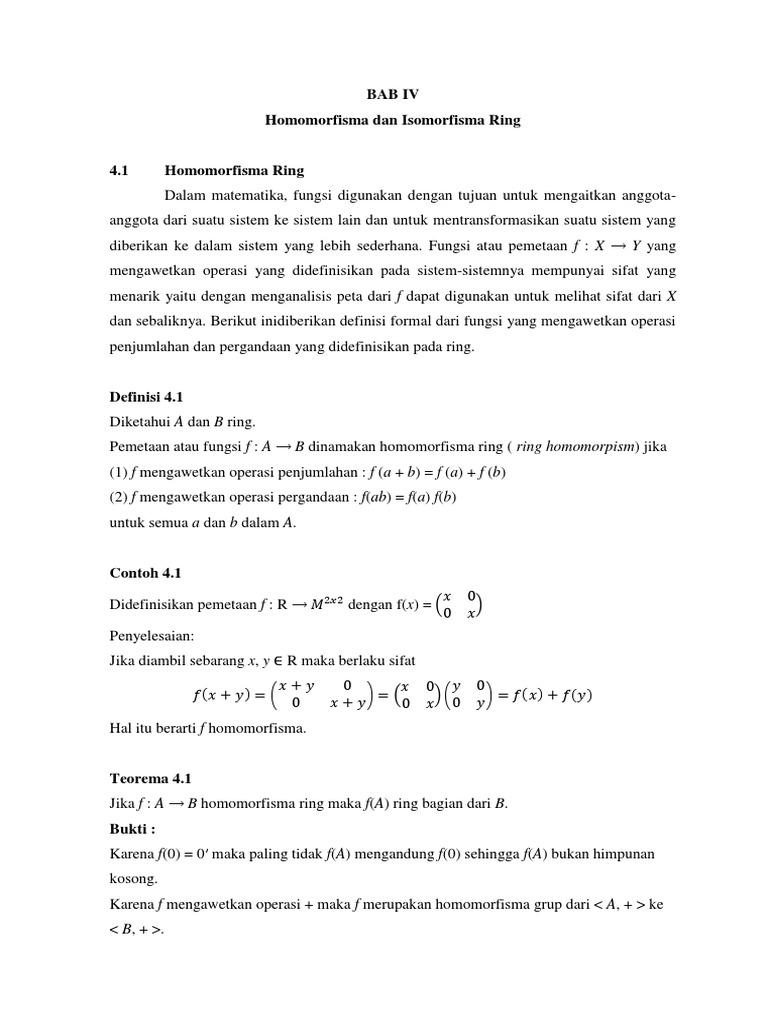 Makalah Homomorfisme Dan Isomorfisme