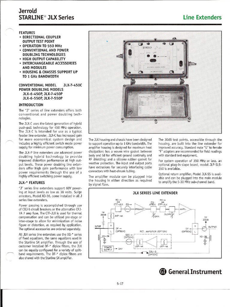 Motorola JLX Line Extender PDF PDF Equalization (Audio) Amplifier