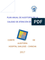 Plan Anual de Auditoría de La Calidad 2017