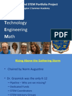 Science Technology Engineering Math: Maryland STEM Portfolio Project