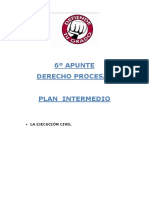 6º Apunte Procesal Plan Intermedio Ejecucion Civil PDF