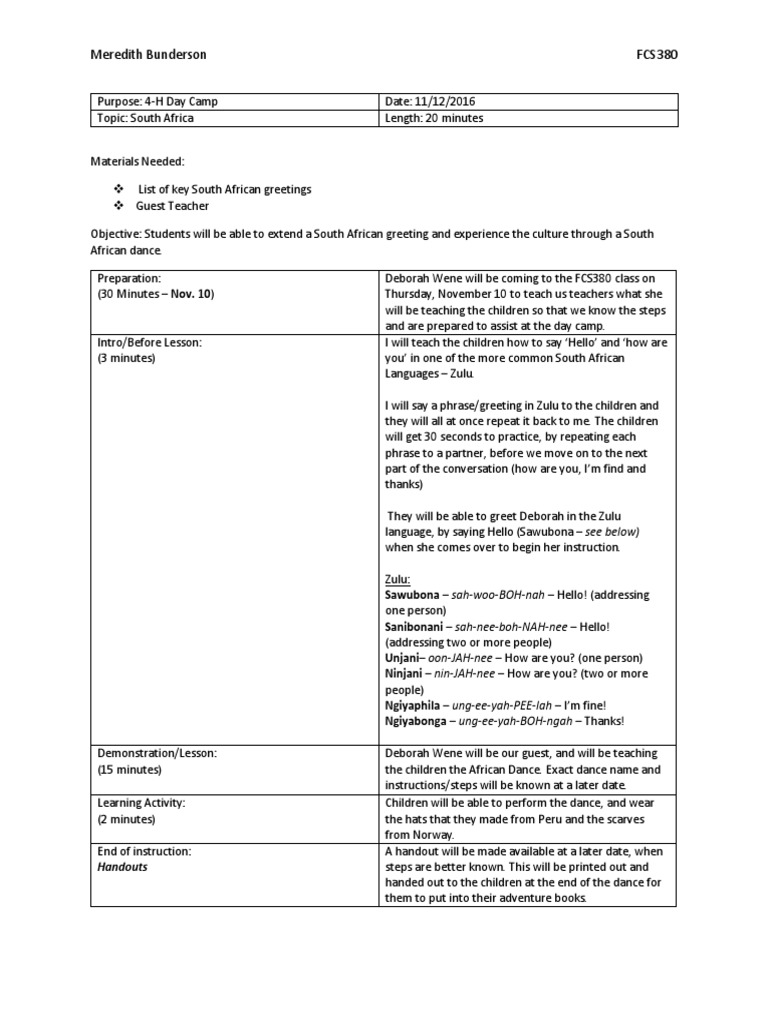 grade 1 zulu lessons