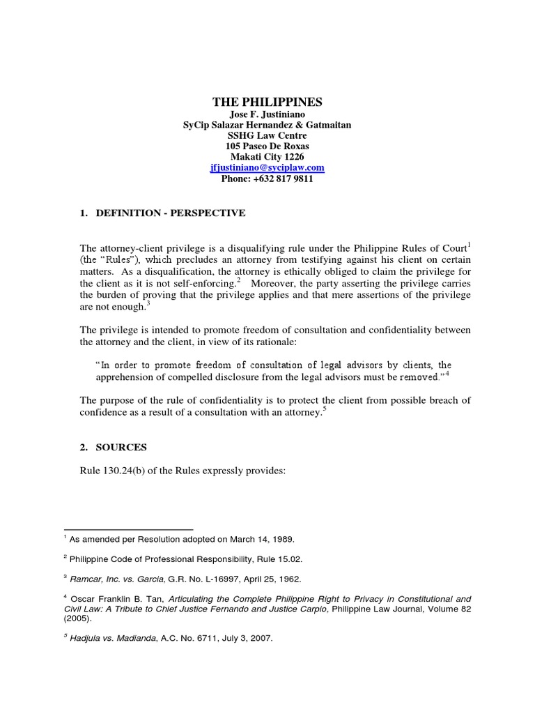 17.23 Philippine Chapter Attorney and Client Relationship PDF