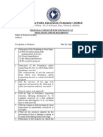 Proposal Form For The Insurance of Neon Signs And/or Hoardings