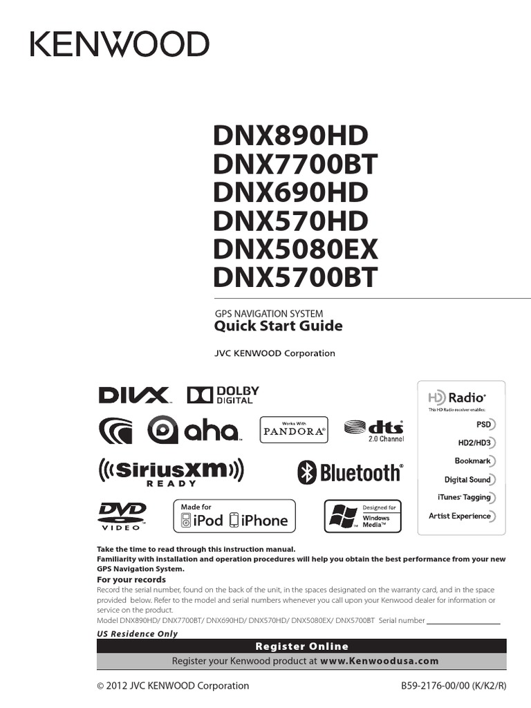 2014 Kenwood DNX570HD Manual PDF Navigation I Pod