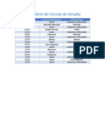 Calendário Do Círculo de Oração