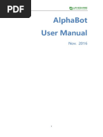 Alphabot Basic Robot Platform Kit User Manual