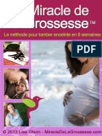 MIRACLE DE LA GROSSESSE (la methode pour tomber enceinte en 8 semaines)