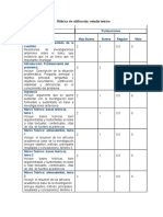 Rúbrica de Calificación Estudioteorico