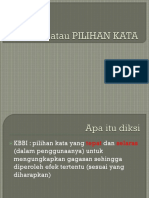 Diksi Atau Pilihan Kata