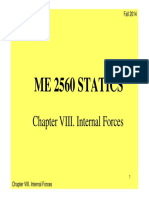 Me 2560 Statics: Chapter VIII. Internal Forces