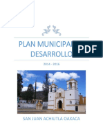 Plan municipal de desarrollo 2014-2016 San Juan Achiutla
