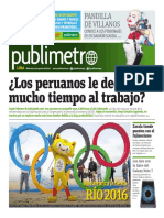 Publimetro 3 de Agosto 2016 - Publimetro