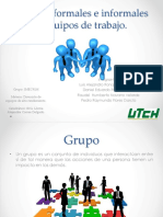 Equipos Formales, Informales y de Trabajo