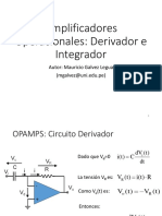 13 OPAMPS Integrador y Derivador