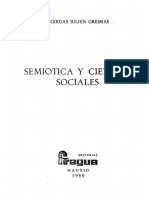 Greimas A J - Semiotica Y Ciencias Sociales