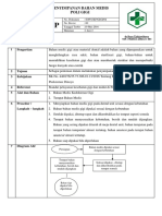 SOP Penyimpanan Bahan Medis Poli Gigi