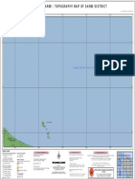 Peta Topografi Kabupaten Sarmi / Topography Map of Sarmi District