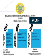 Training Program on STAAD.Pro at Maharishi University of Information Technology, Lucknow